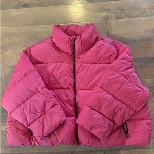 Old Navy NWOT Vibrant Pink Puffer Jacket Plus Size